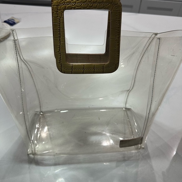 STAUD Tan Transparent Tote with Square Handle - Picture 3 of 7